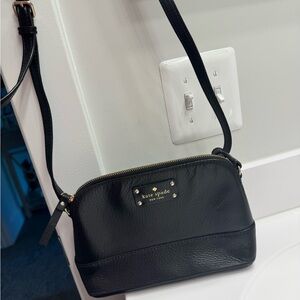 Kate Spade Black Crossbody Bag with Structured Design